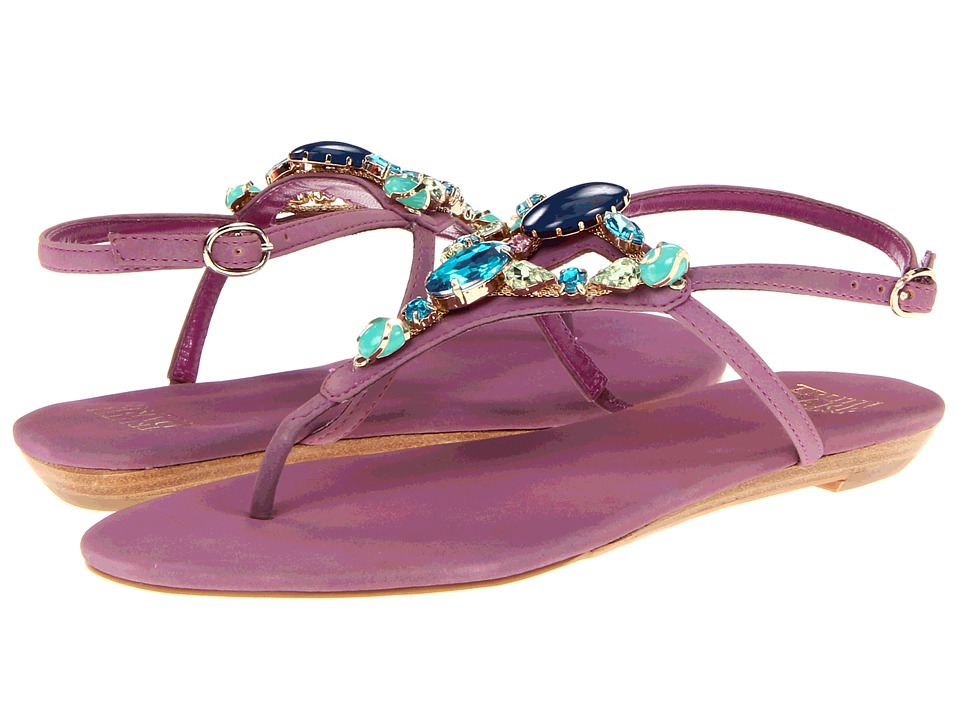 Truth or Dare By Madonna Sobe Womens Sandals (Purple)