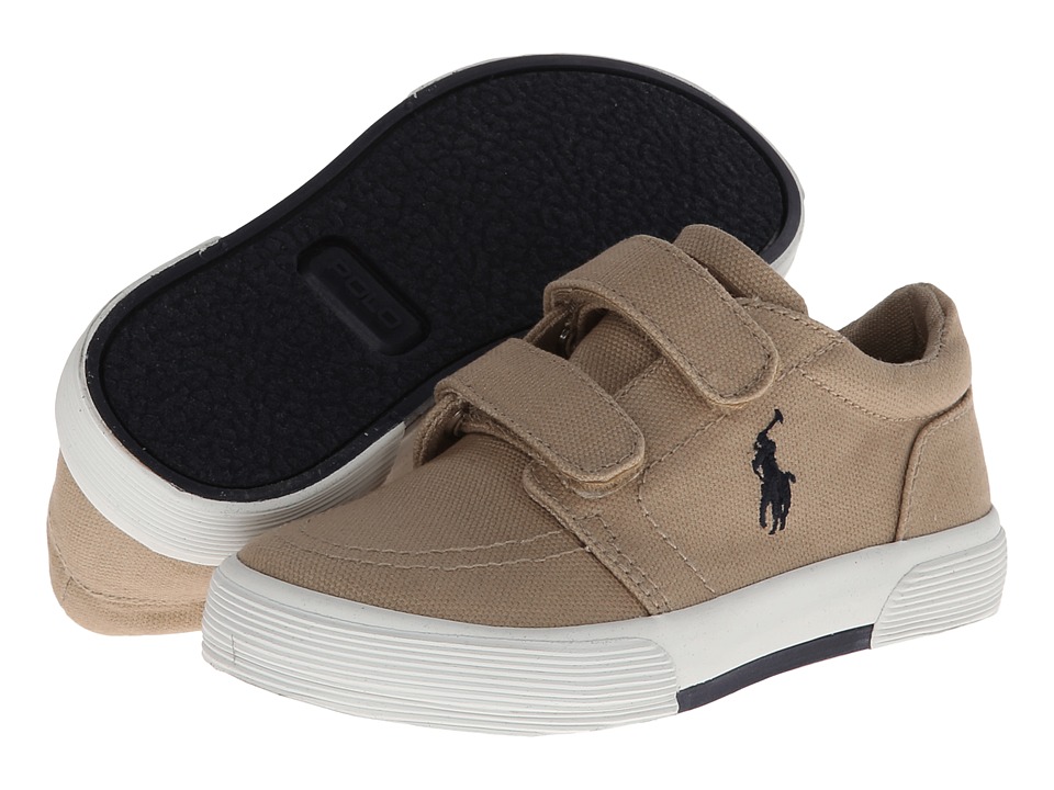 Polo Ralph Lauren Kids Faxon Ez II Boys Shoes (Khaki)