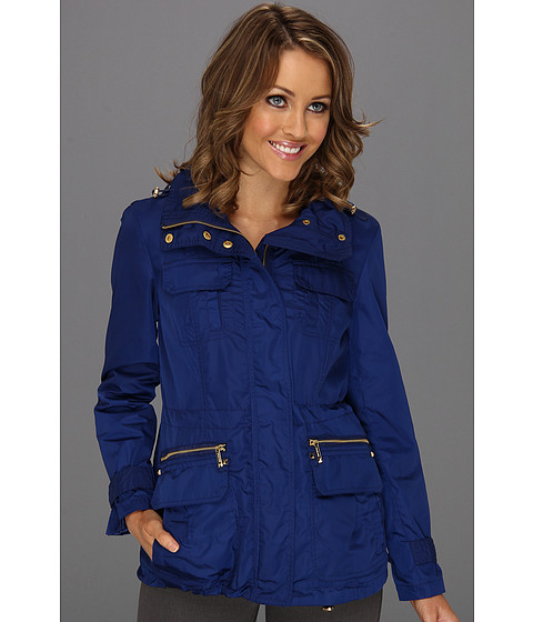 michael kors parka womens blue