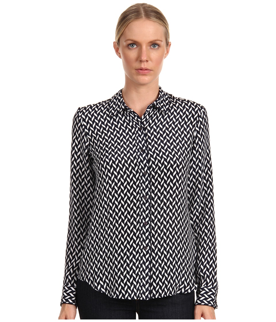 Theory Cully Top Womens Blouse (Gray)