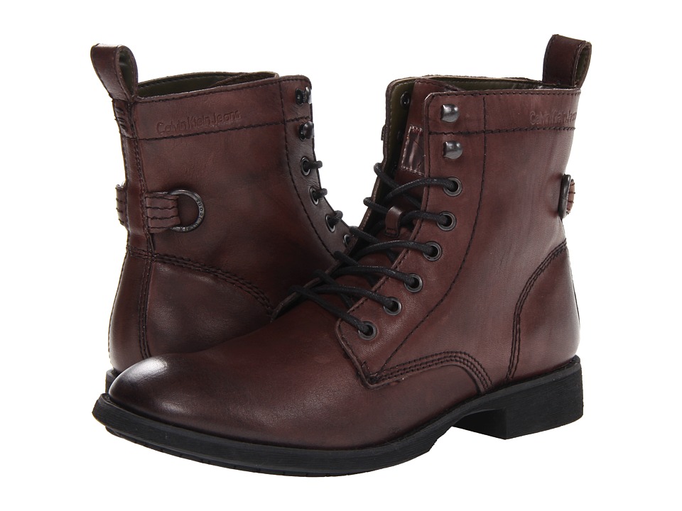 Calvin Klein Jeans Hewitt 2 Mens Lace up Boots (Brown)