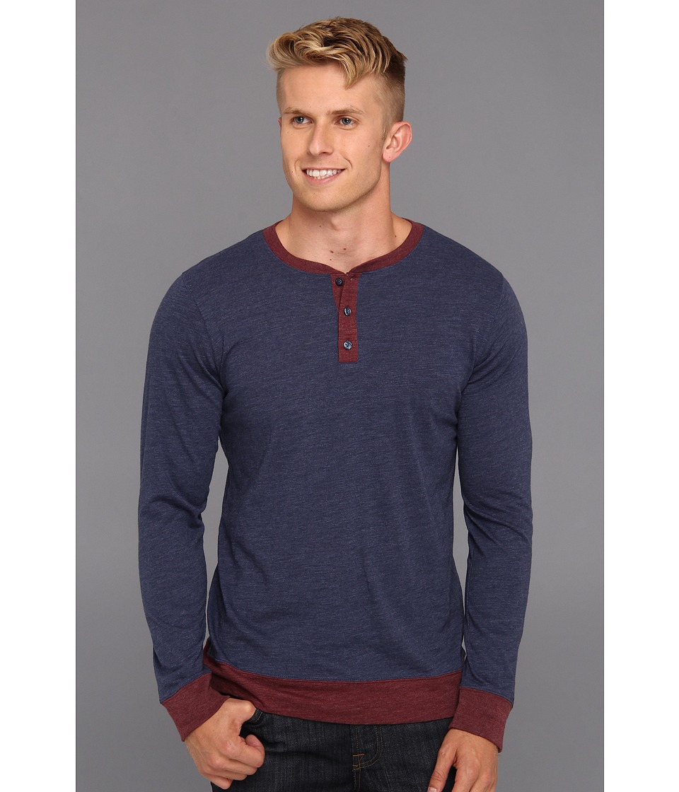 Quiksilver Mayfield L/S Shirt Mens Long Sleeve Pullover (Blue)