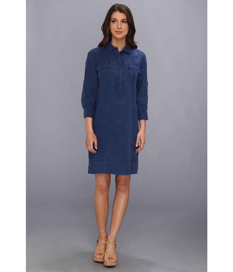 Tommy Bahama Two Palms Patched Pocket Dress Womens Dress (Blue)