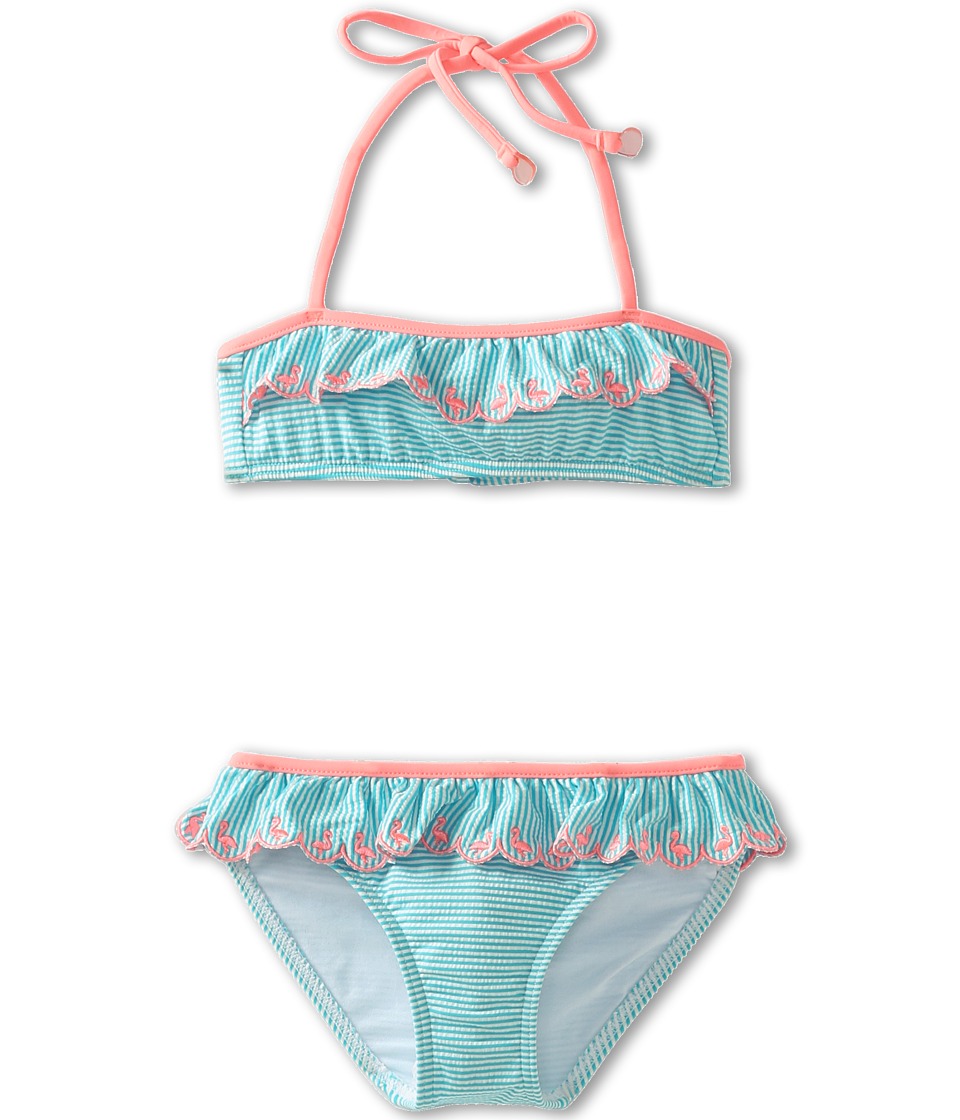Seafolly Kids Flamingo Club Mini Tube Bikini Girls Swimwear Sets (Blue)