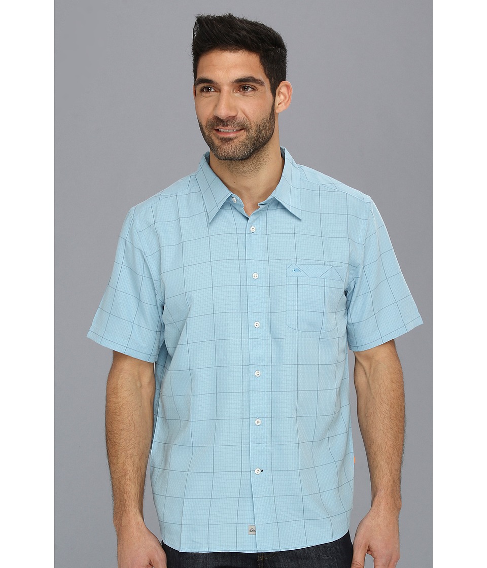 Quiksilver Waterman Porpoise Bay 2 S/S Shirt Mens Short Sleeve Button Up (Multi)