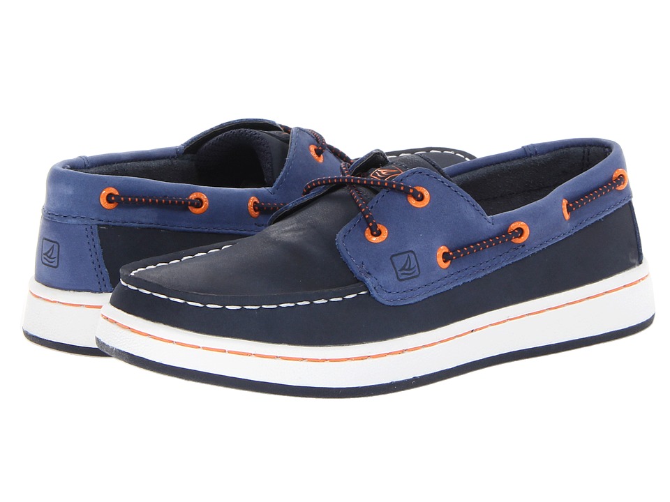 Sperry Top Sider Kids Cupsole Slip On Boys Shoes (Blue)