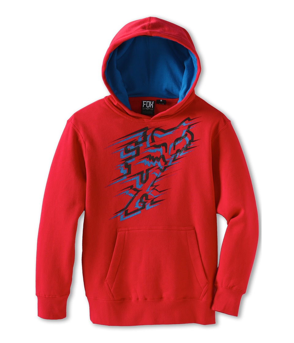 Fox Kids Pinpoint Pullover Fleece Boys Long Sleeve Pullover (Red)