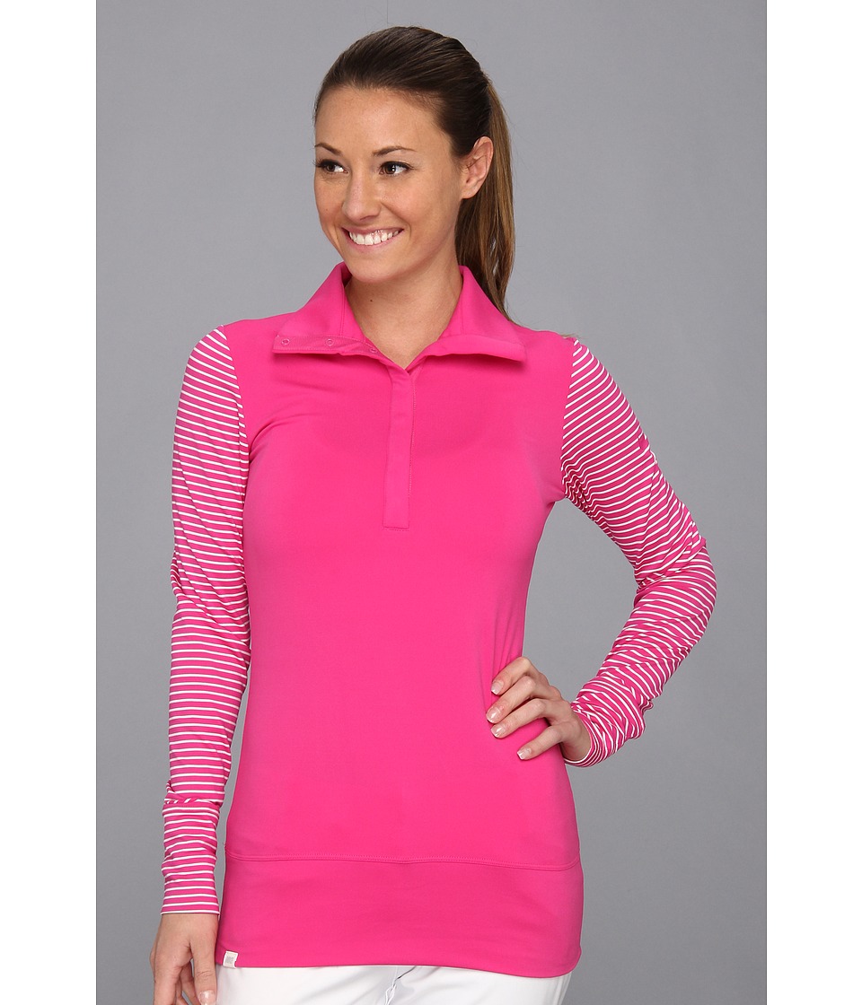 Nike Golf Sport Convert Top Womens Long Sleeve Pullover (Pink)