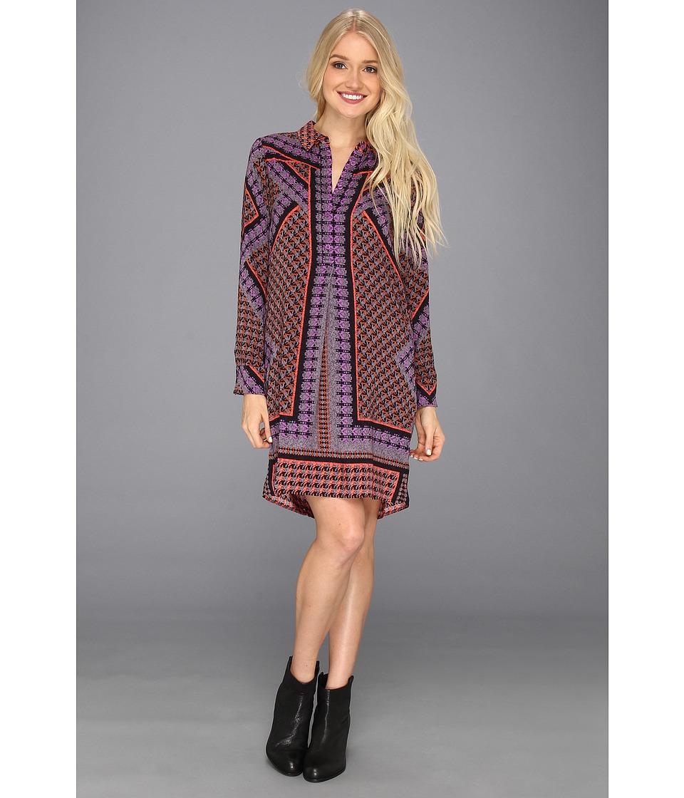 Hale Bob Carmela L/S Shirtdress Womens Dress (Purple)