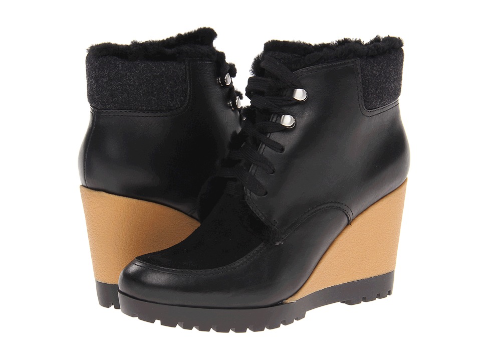 Cole Haan Henson Bootie WP Womens Dress Lace up Boots (Black)