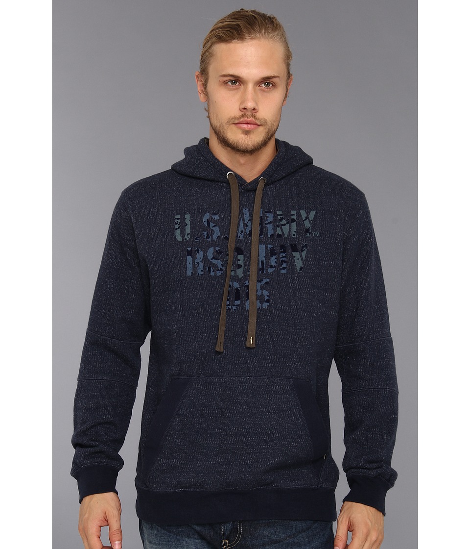 Authentic Apparel U.S. Army Naval Hoodie Mens Sweatshirt (Navy)