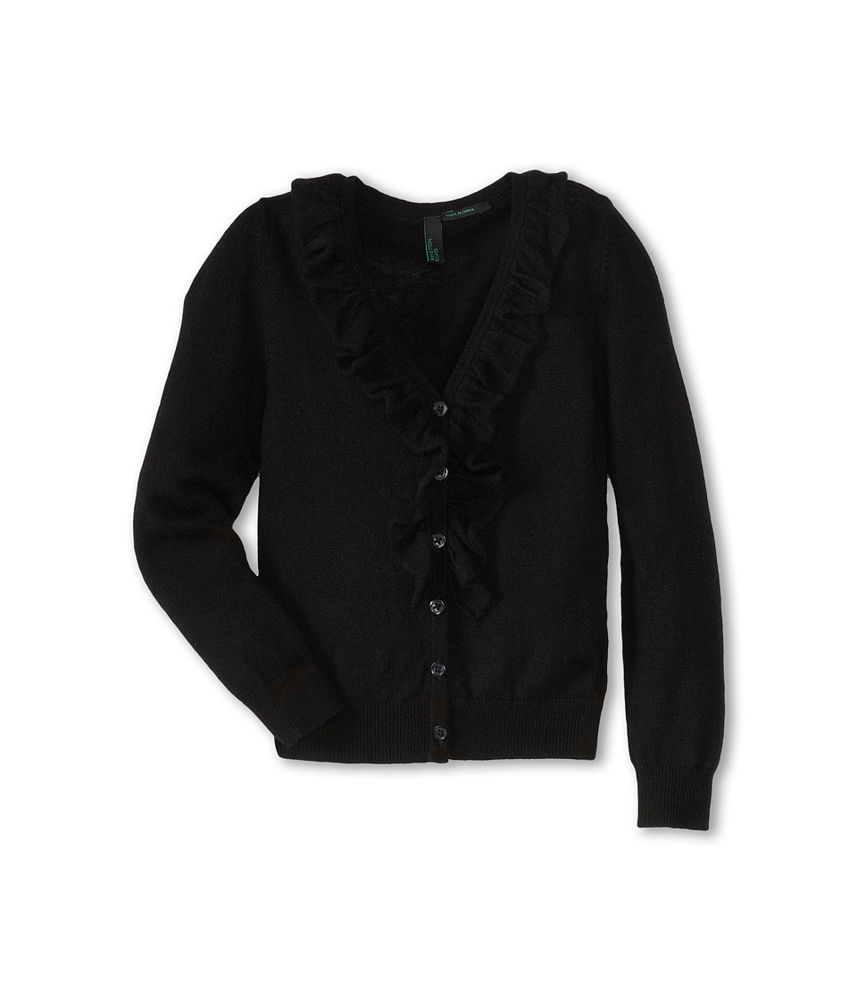 United Colors of Benetton Kids Girls Cropped Cardi Girls Sweater (Black)