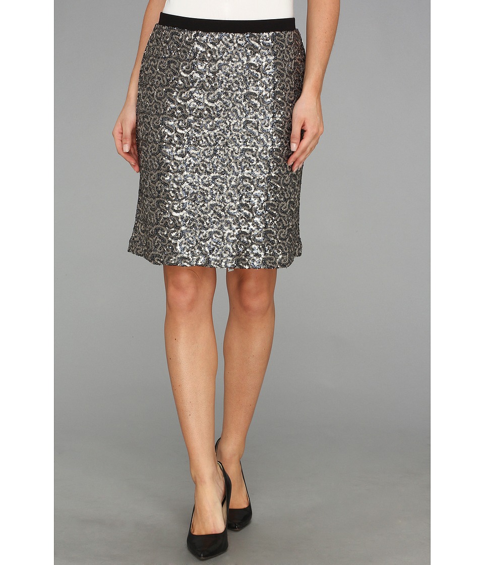 Karen Kane Sequin Swirl Skirt Womens Skirt (Multi)