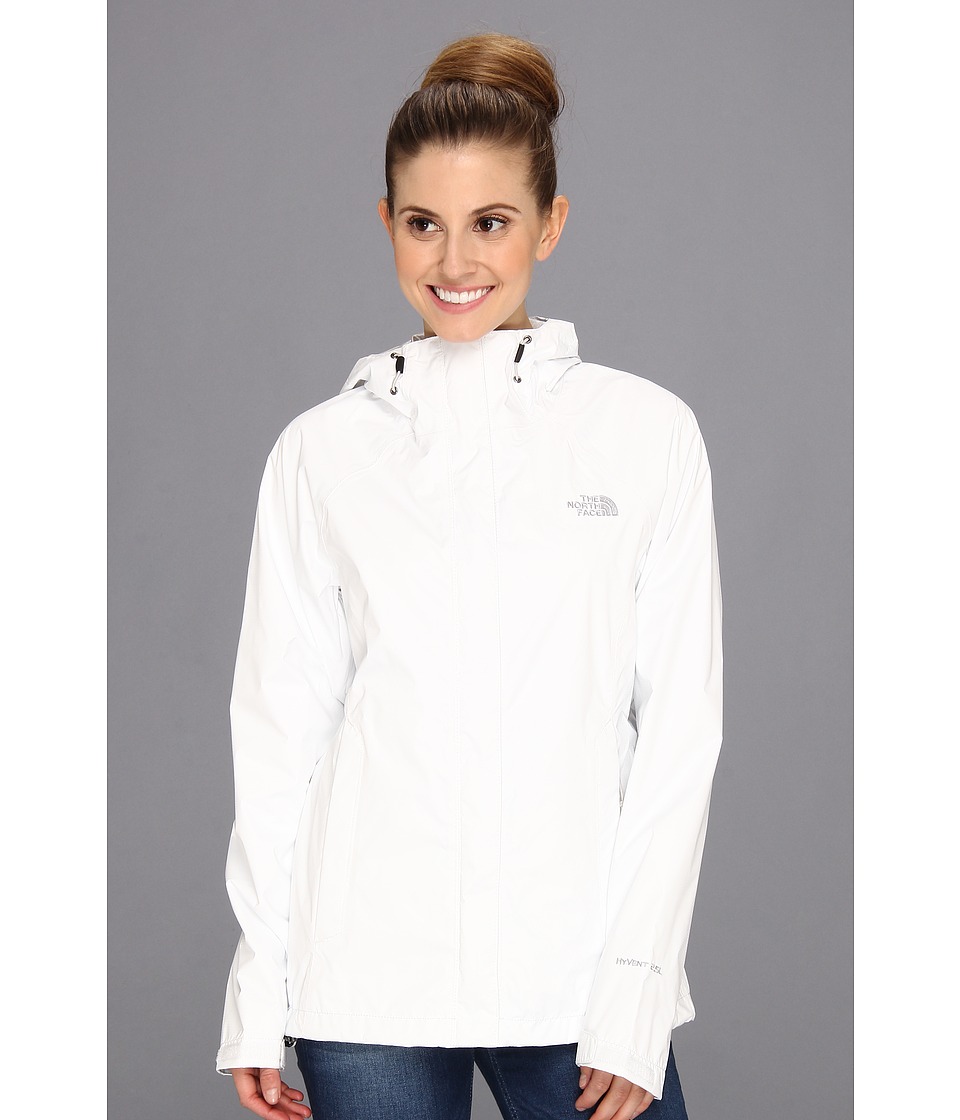 womens white north face rain jacket