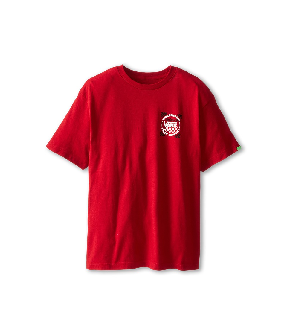 Vans Kids Indy Logo T Shirt Boys T Shirt (Red)