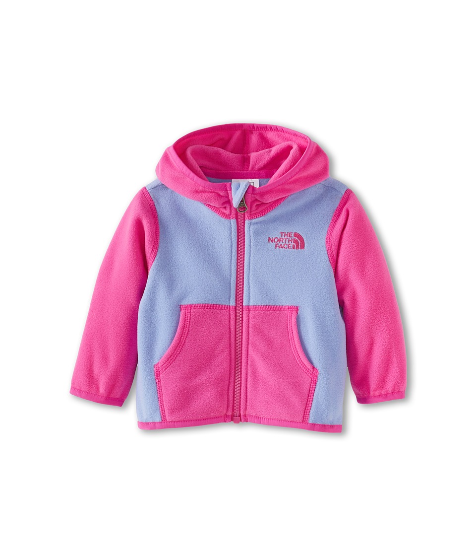 The North Face Kids Glacier Full Zip Hoodie Girls Sweatshirt (Pink)
