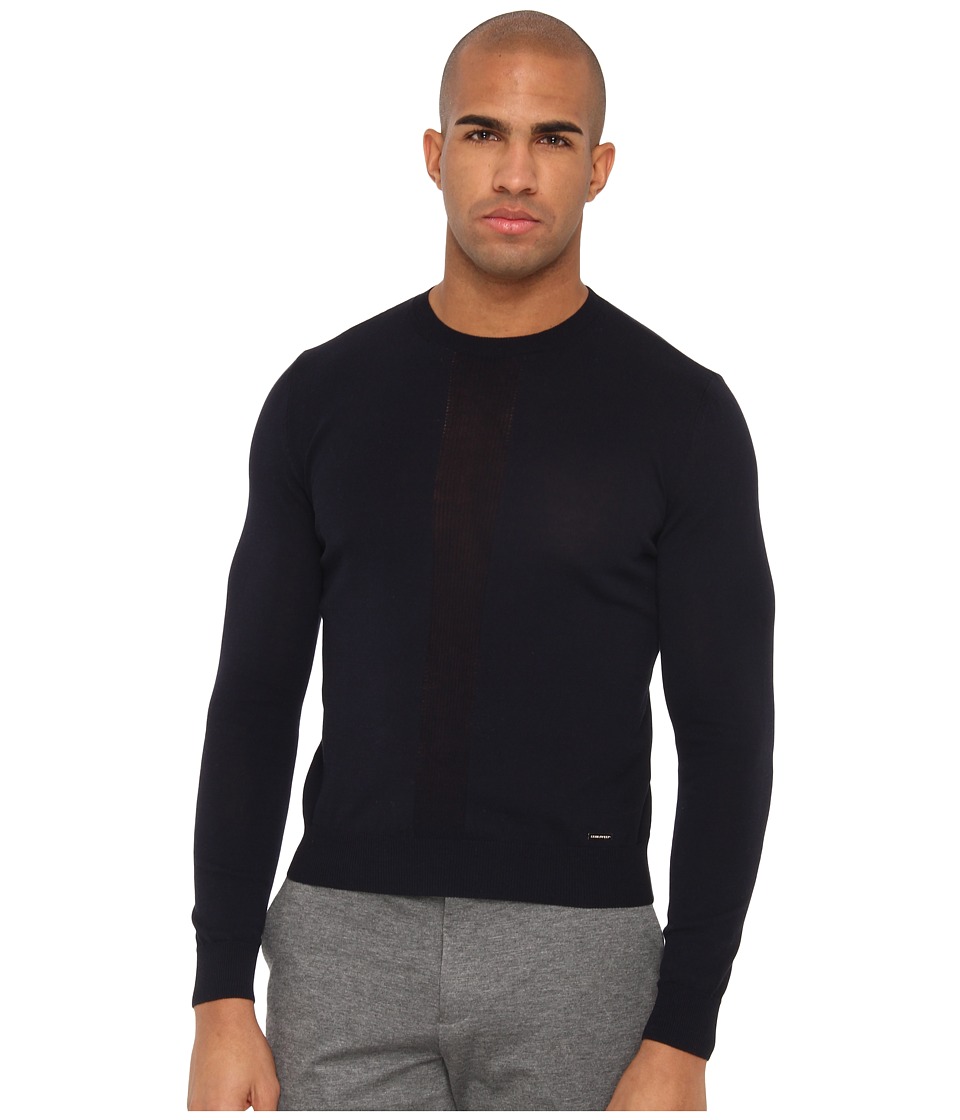 DSQUARED2 Crewneck Sweater Mens Sweater (Navy)