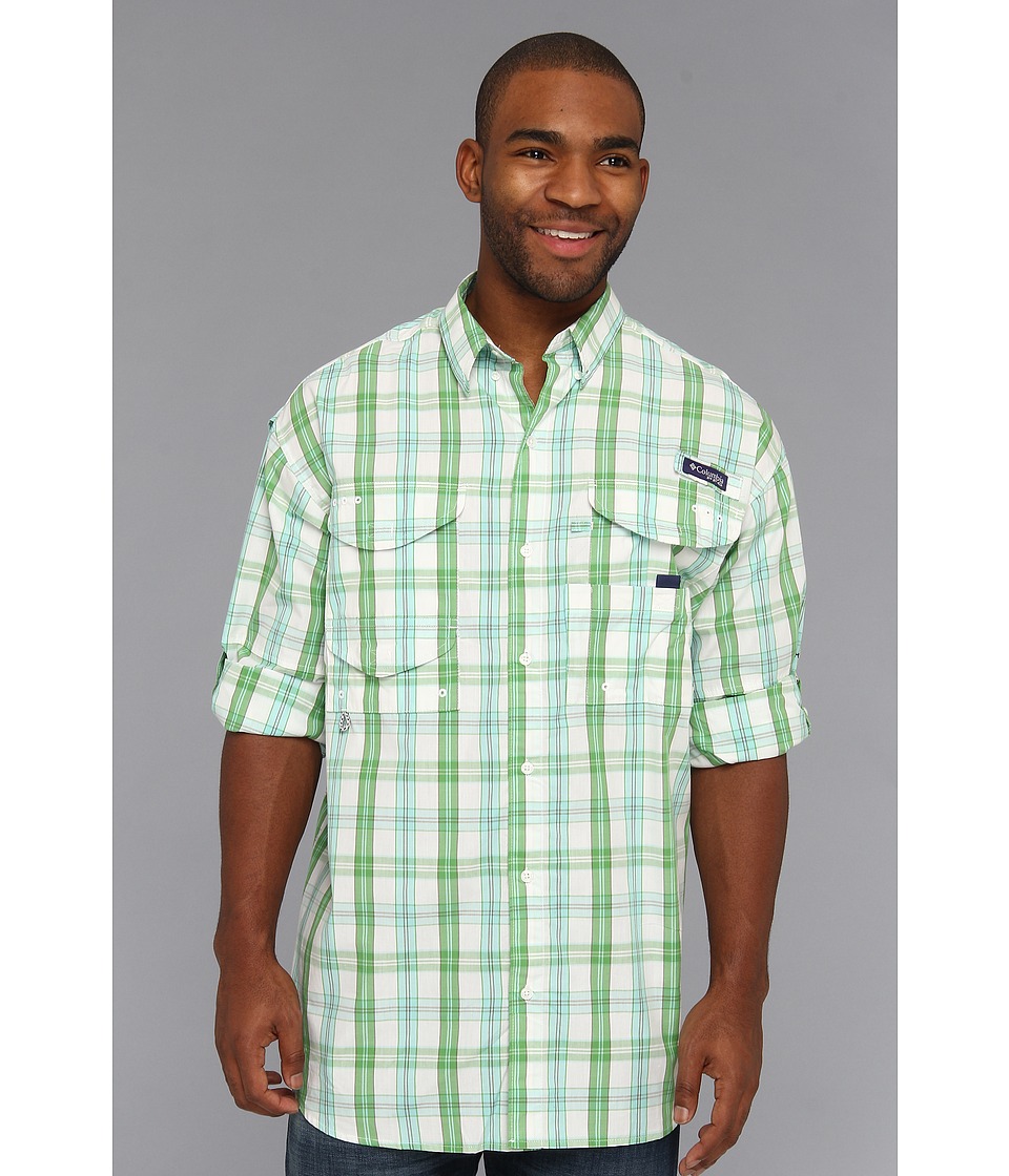 Columbia Super Bonehead Classic Long Sleeve Shirt Mens Long Sleeve Button Up (Green)