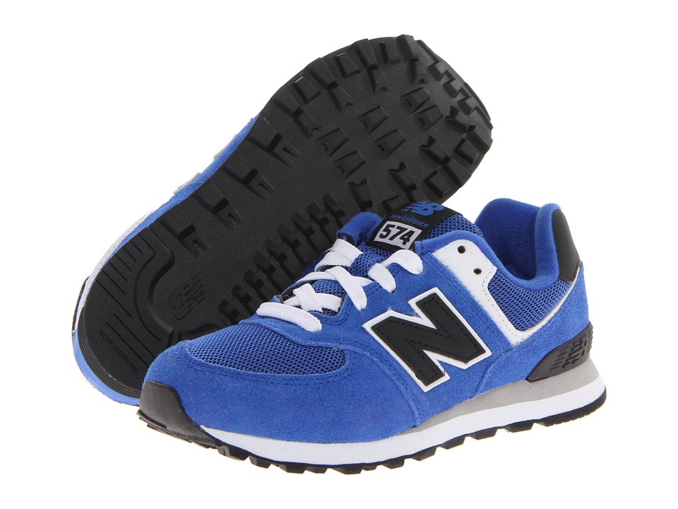 New Balance Kids KL574 Boys Shoes (Blue)
