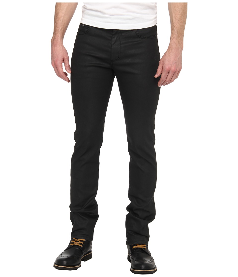 Versace Collection Treated Denim Mens Jeans (Black)