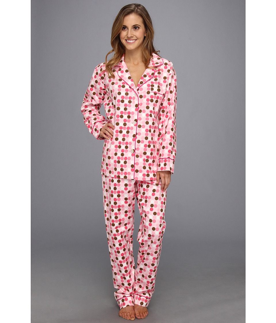 BedHead Classic Flannel PJ Set Womens Pajama Sets (Red)
