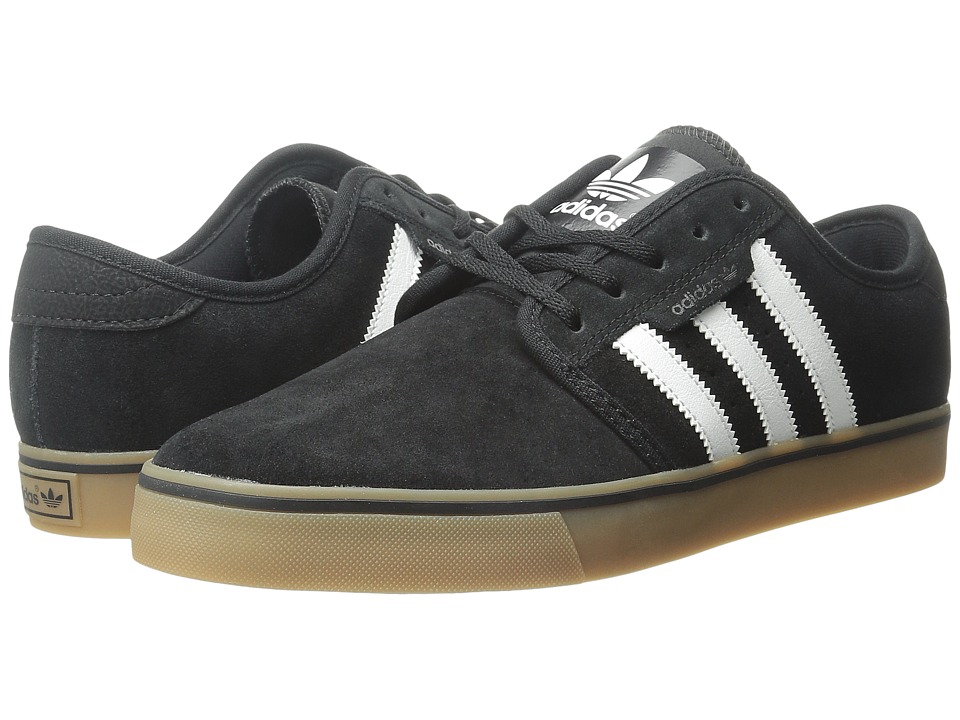 UPC 886833005401 product image for adidas - Seeley (Black/Running White/Gum) Men's Skate Shoes | upcitemdb.com