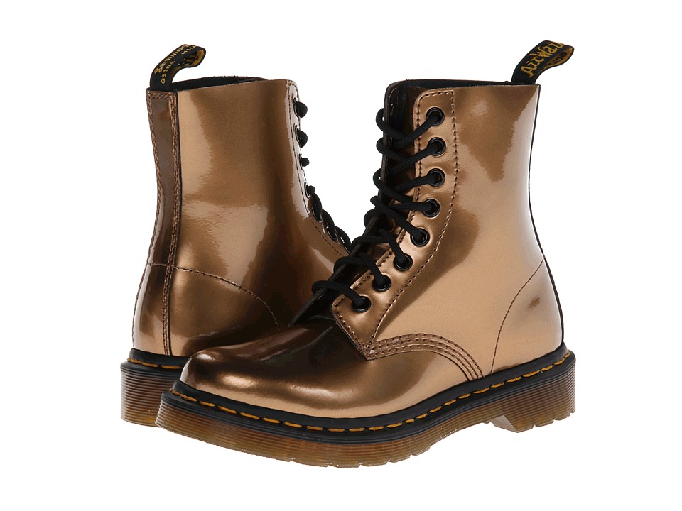 Dr. Martens Pascal 8 Eye Boot W Womens Lace up Boots (Gold)