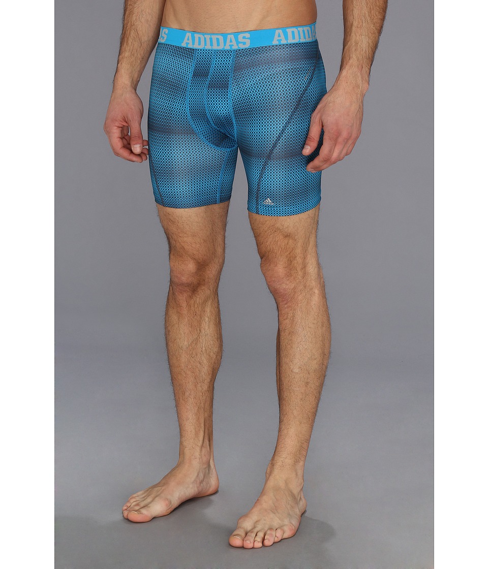 adidas ClimaCool Graphic Boxer Brief Mens Underwear (Blue)