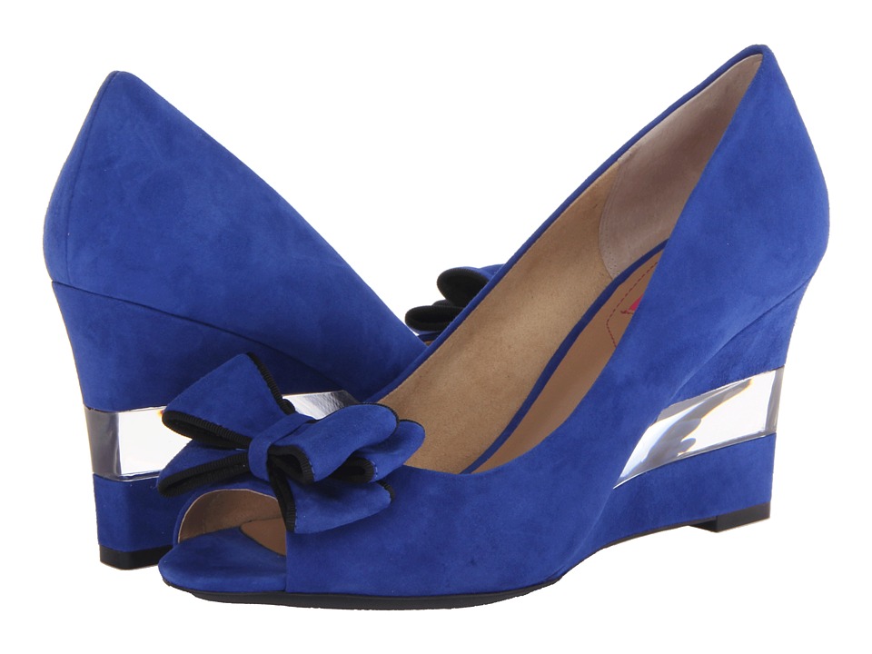 Isaac Mizrahi New York Jujubee 2 Womens Wedge Shoes (Blue)