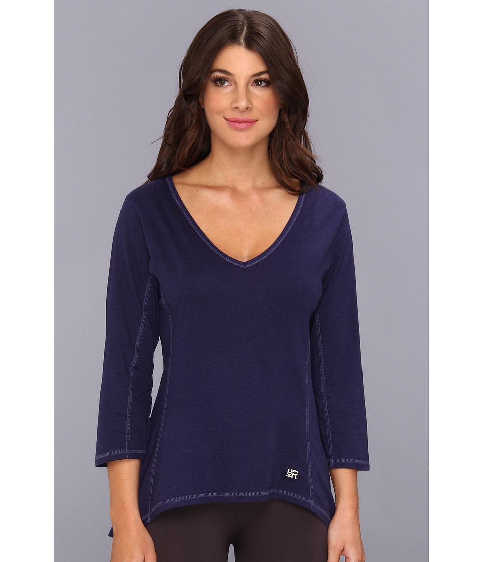 Kenneth Cole Reaction Fundamental V Neck Top Womens Pajama (Blue)