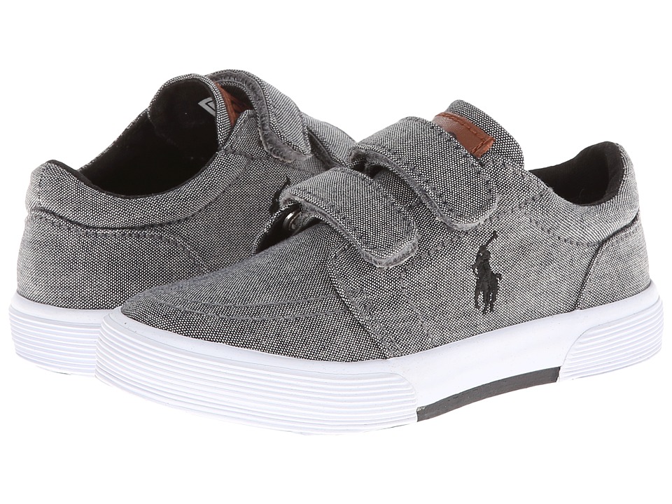 Polo Ralph Lauren Kids Faxon Ez II Boys Shoes (Gray)