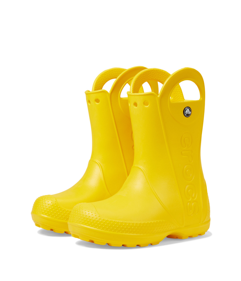Crocs Kids Handle It Rain Boot Kids Shoes (Yellow)