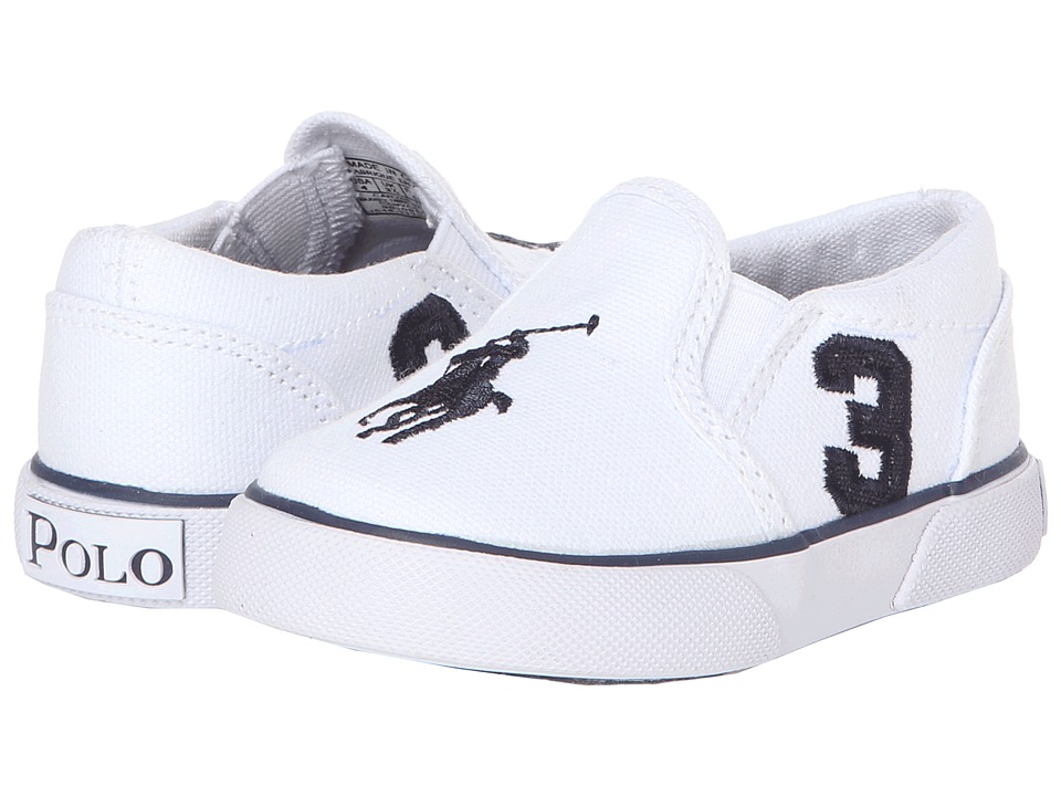 Polo Ralph Lauren Kids Siera Boys Shoes (White)