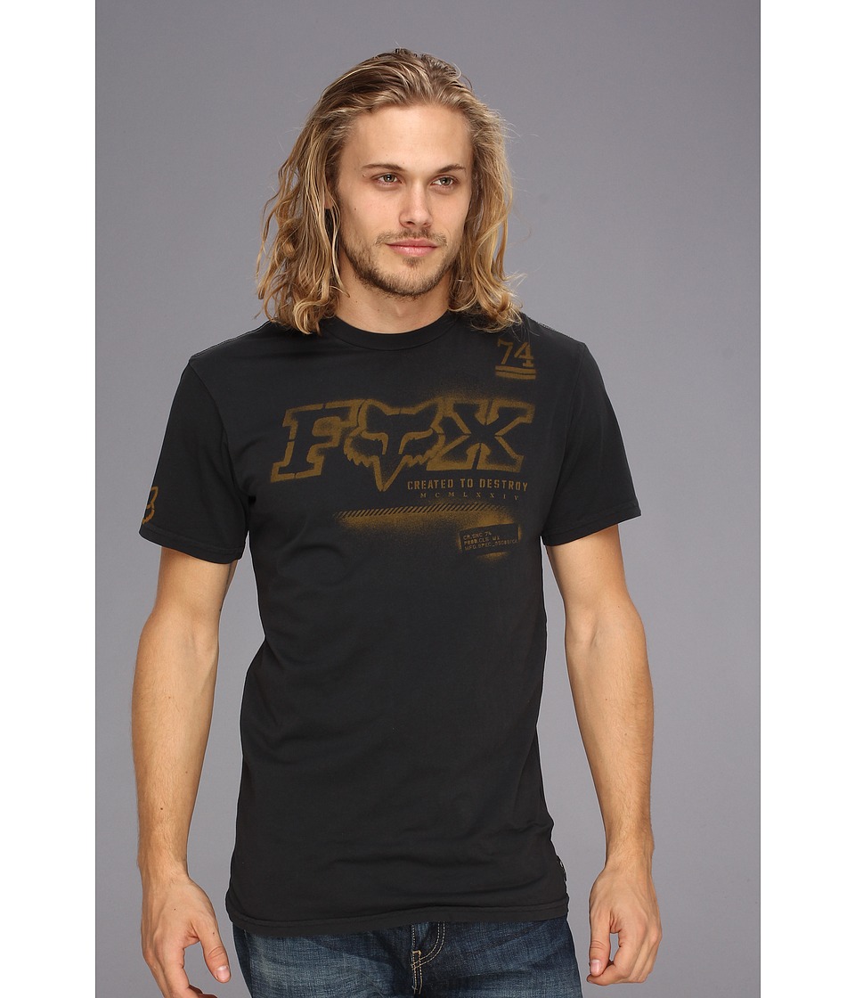 Fox Streator S/S Premium Tee Mens T Shirt (Black)
