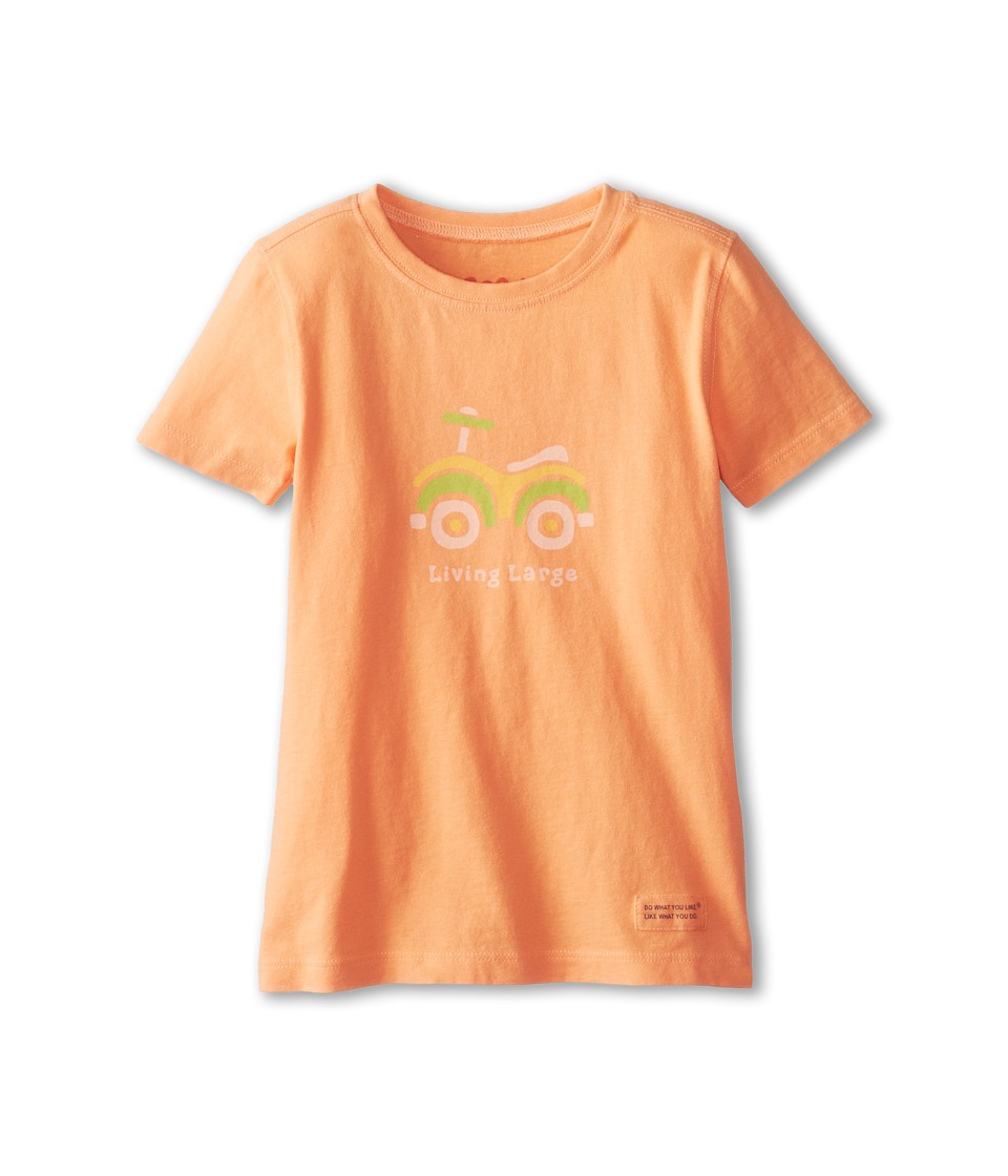 Life is good Kids Living Large Ride On Crusher Tee Kids T Shirt (Orange)