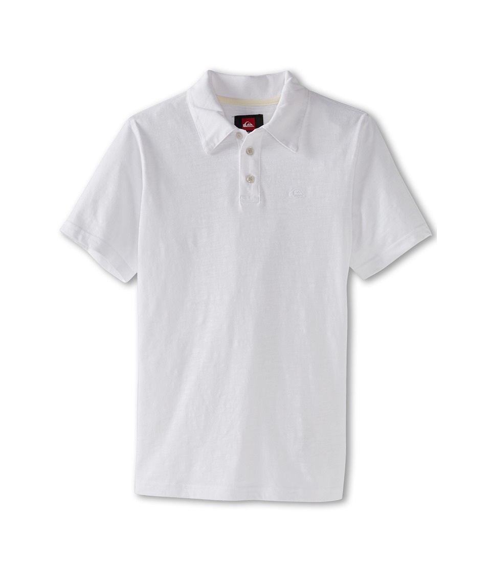 Quiksilver Kids Get It Polo Boys Short Sleeve Pullover (White)