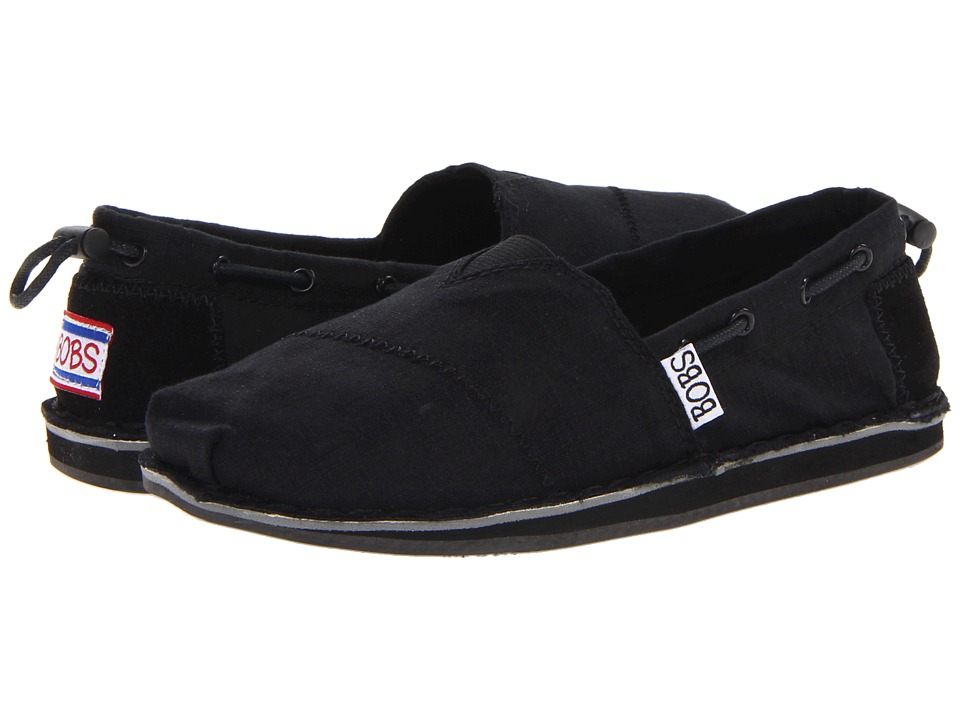 BOBS from SKECHERS Bobs Chill   Footprints Womens Shoes (Black)