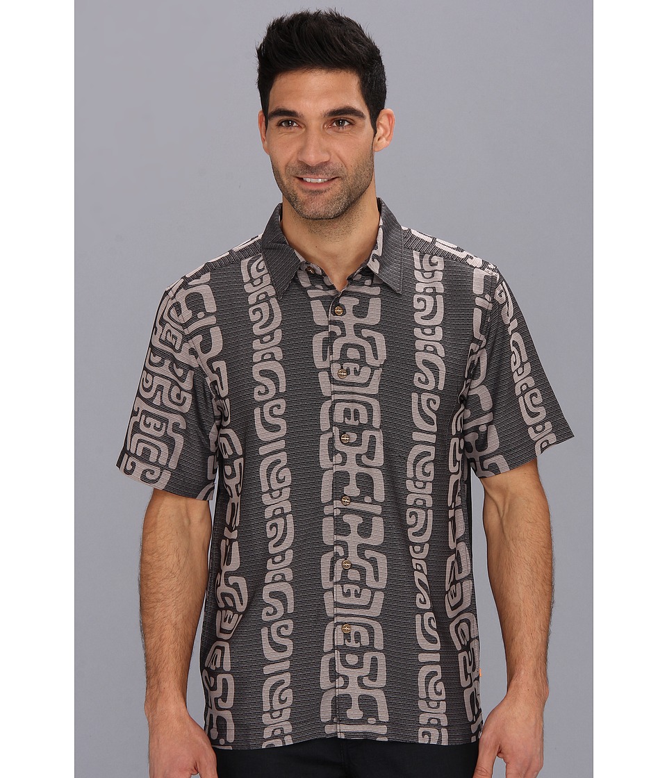 Quiksilver Waterman Barbers Point S/S Shirt Mens Clothing (Black)