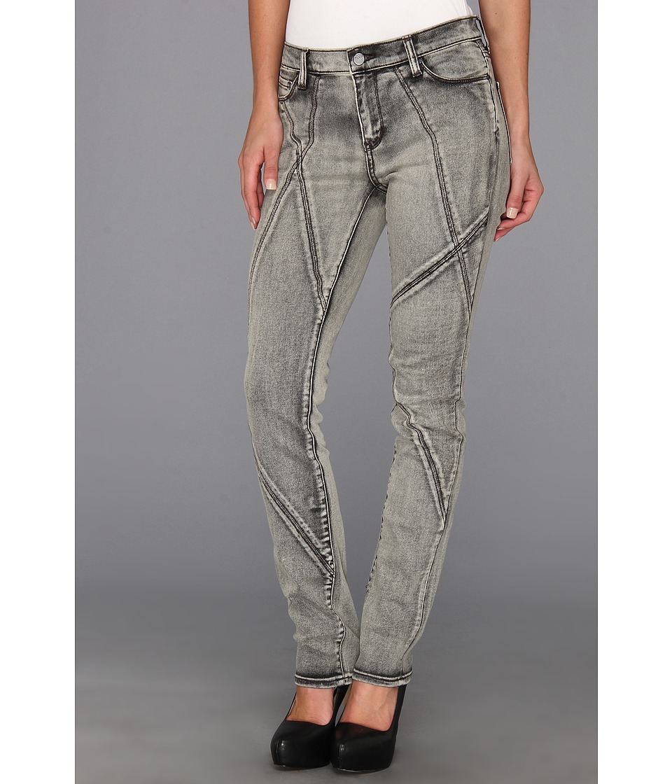 DKNY Jeans Seamed Soho Skinny in First Grey Wash Womens Jeans (Gray)