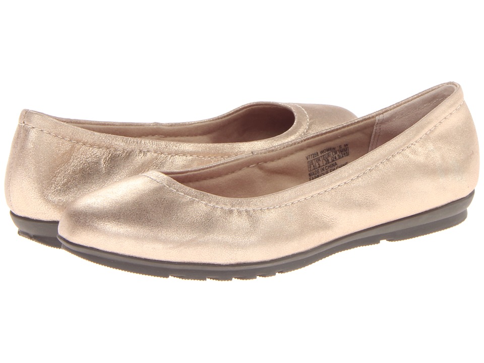 Rockport Total Motion Ballet Womens Flat Shoes (Beige)
