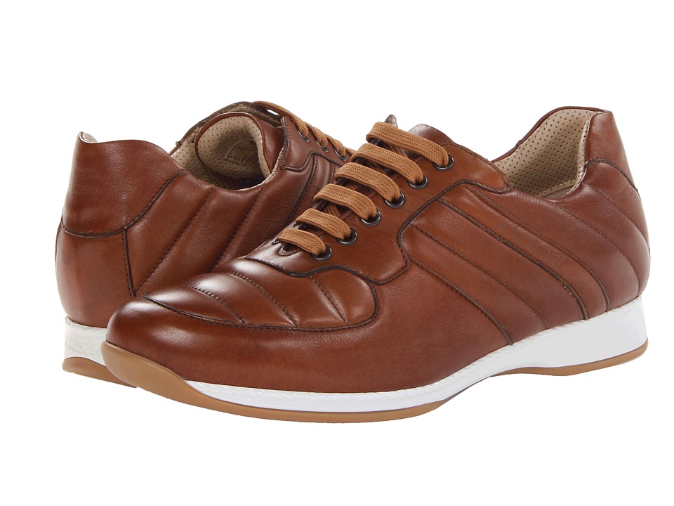 a. testoni Calf Sneaker Mens Shoes (Burgundy)