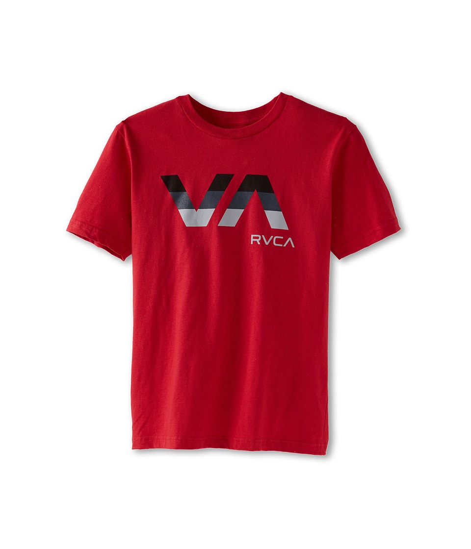 RVCA Kids Tri Bar Tee Boys T Shirt (Red)