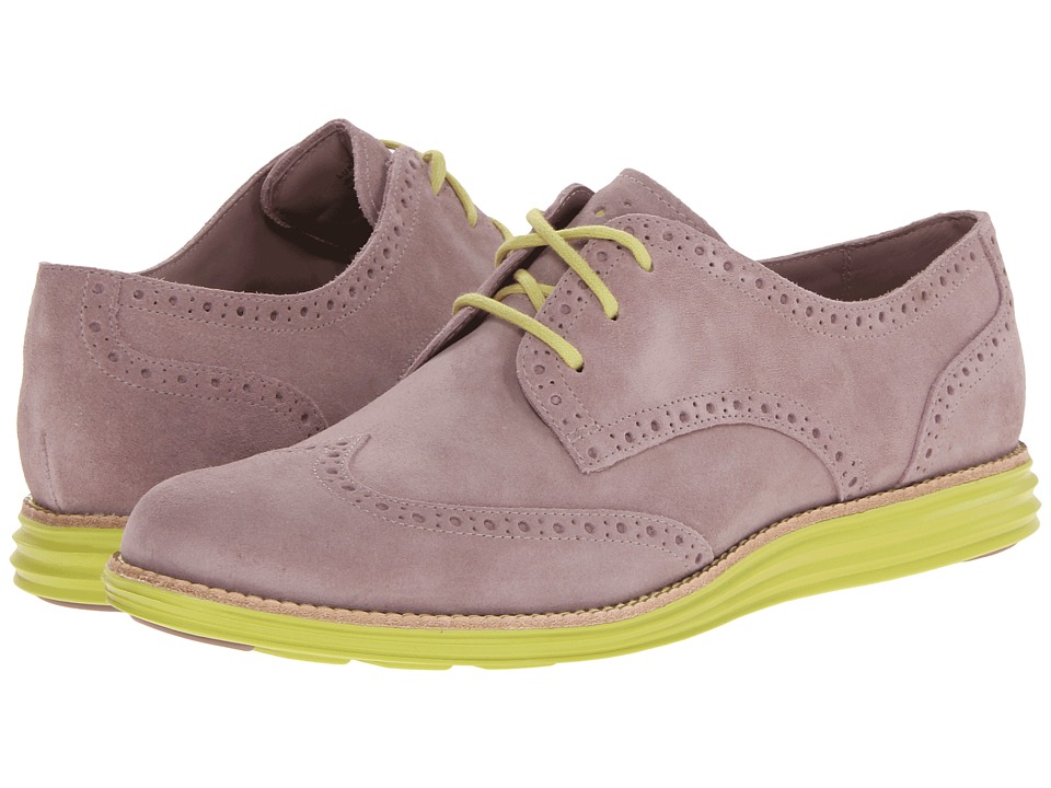 Cole Haan LunarGrand Wing Tip Womens Lace Up Wing Tip Shoes (Beige)
