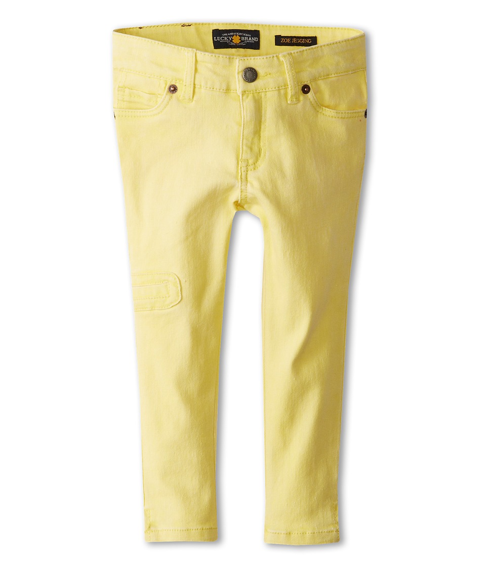 Lucky Brand Kids Girls Sunfaded Stretch Twill Zoe Ankle Capri Girls Jeans (Yellow)