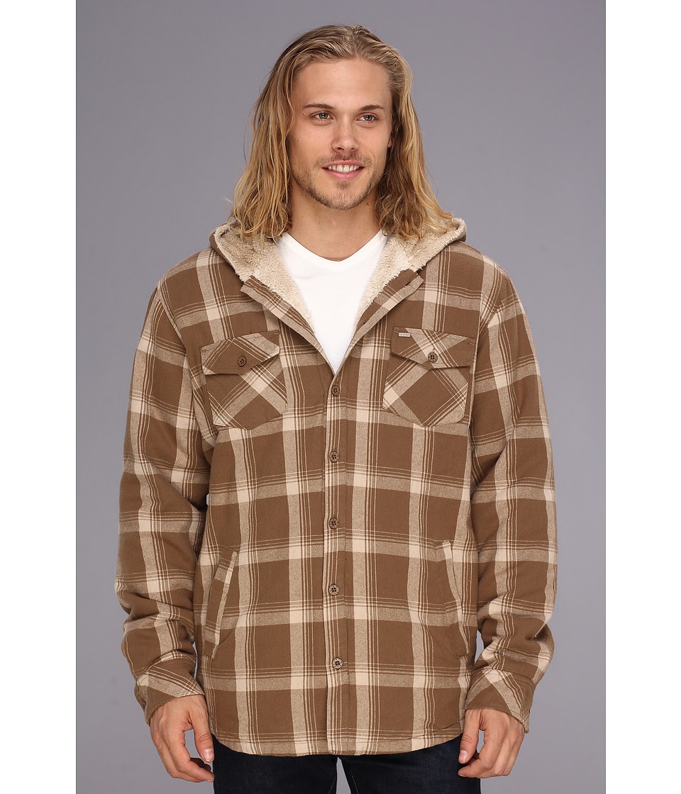 Rip Curl Almonte L/S Flannel Mens Coat (Brown)