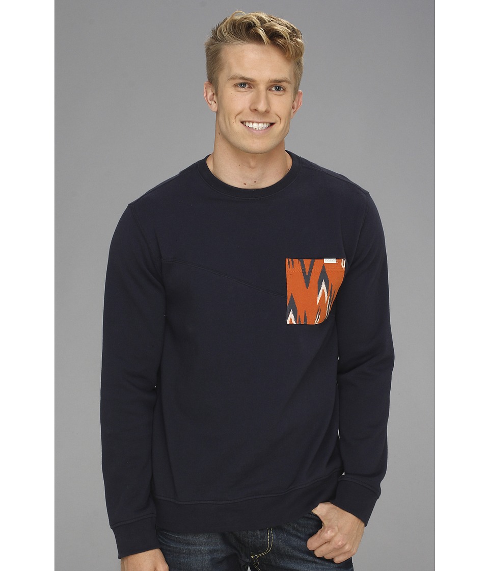 Volcom Mallace Crew Mens Sweatshirt (Blue)