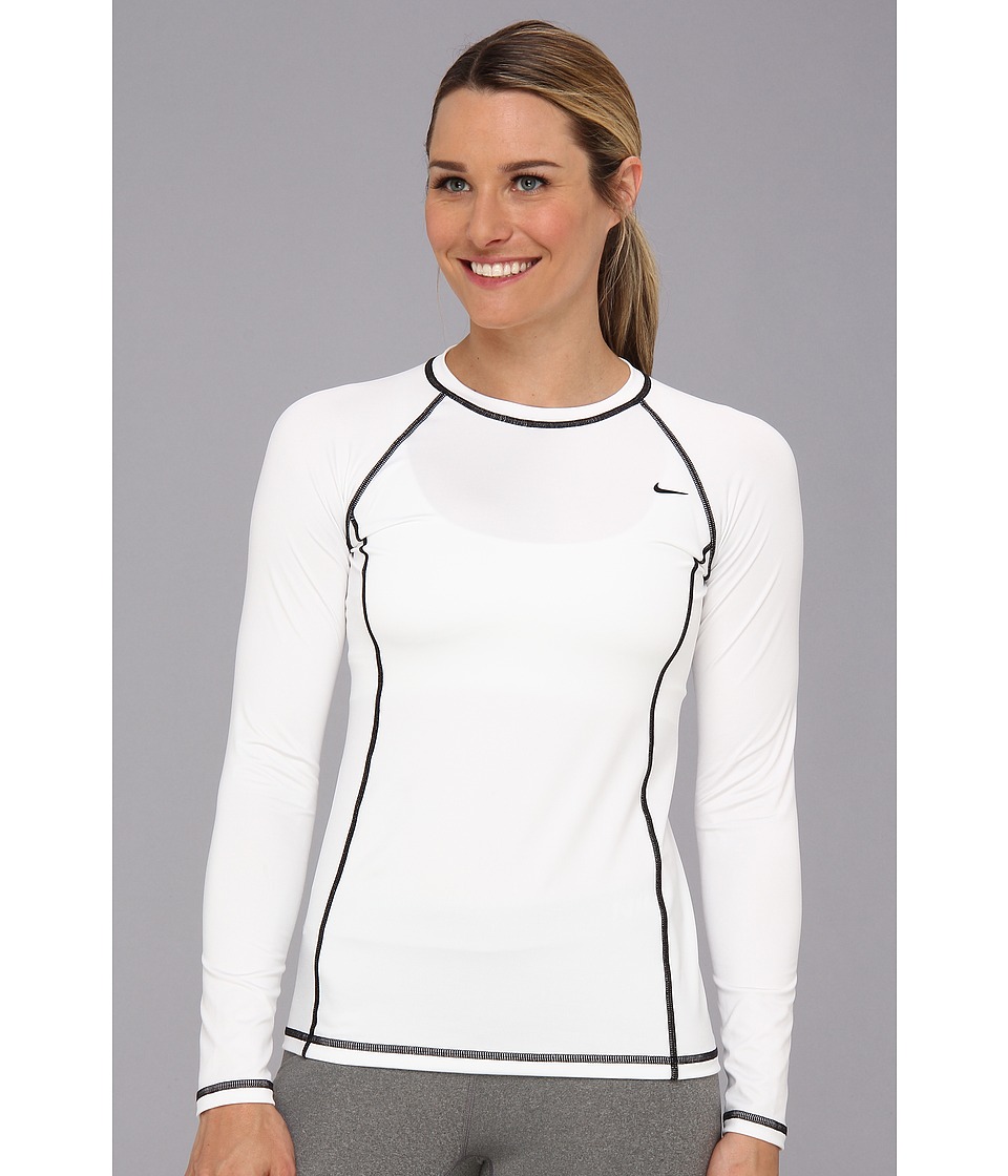 Nike Rashguard NESS4301 Womens Swimwear (White)