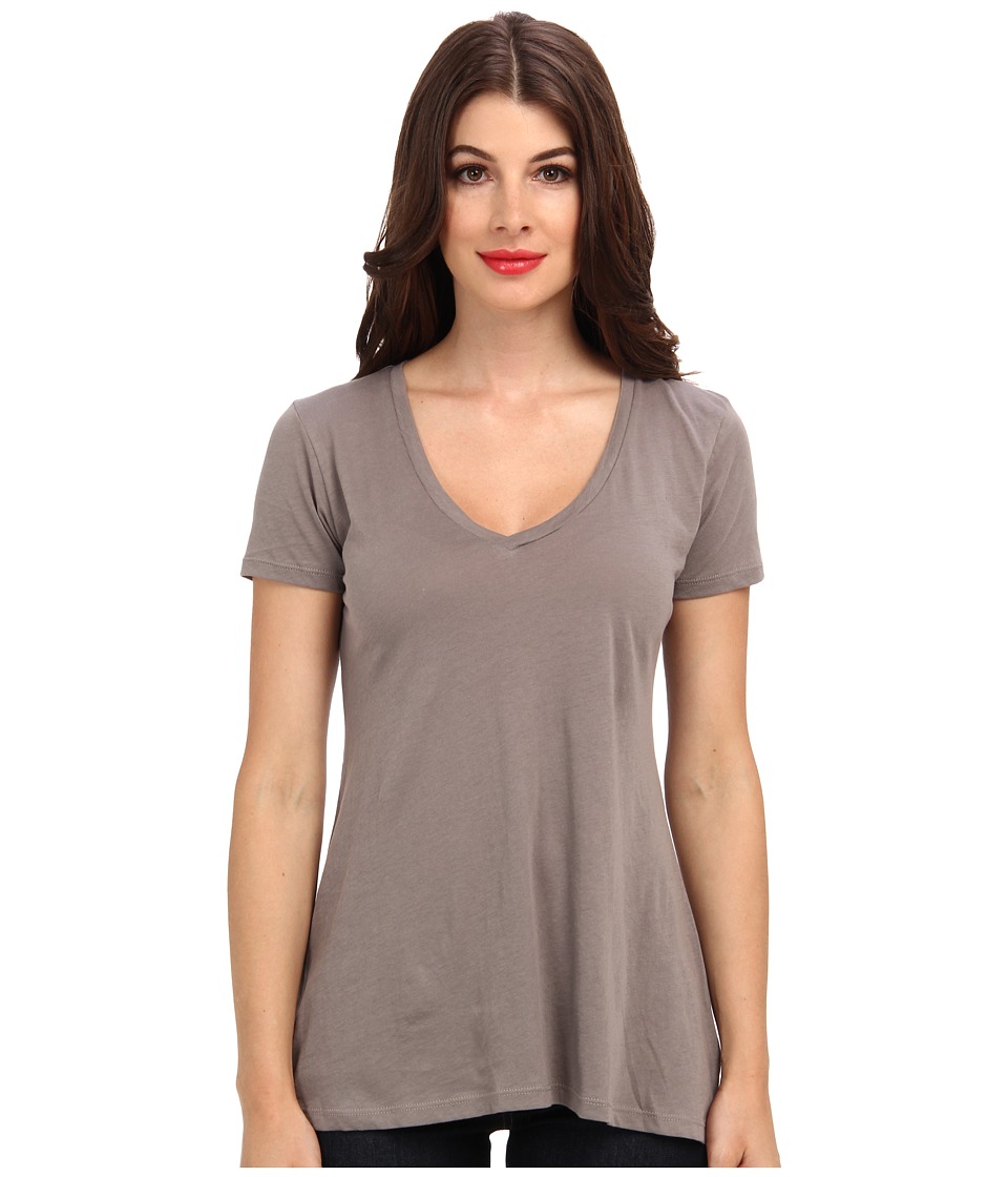 Alternative Apparel Basic V Neck Tee Womens T Shirt (Beige)