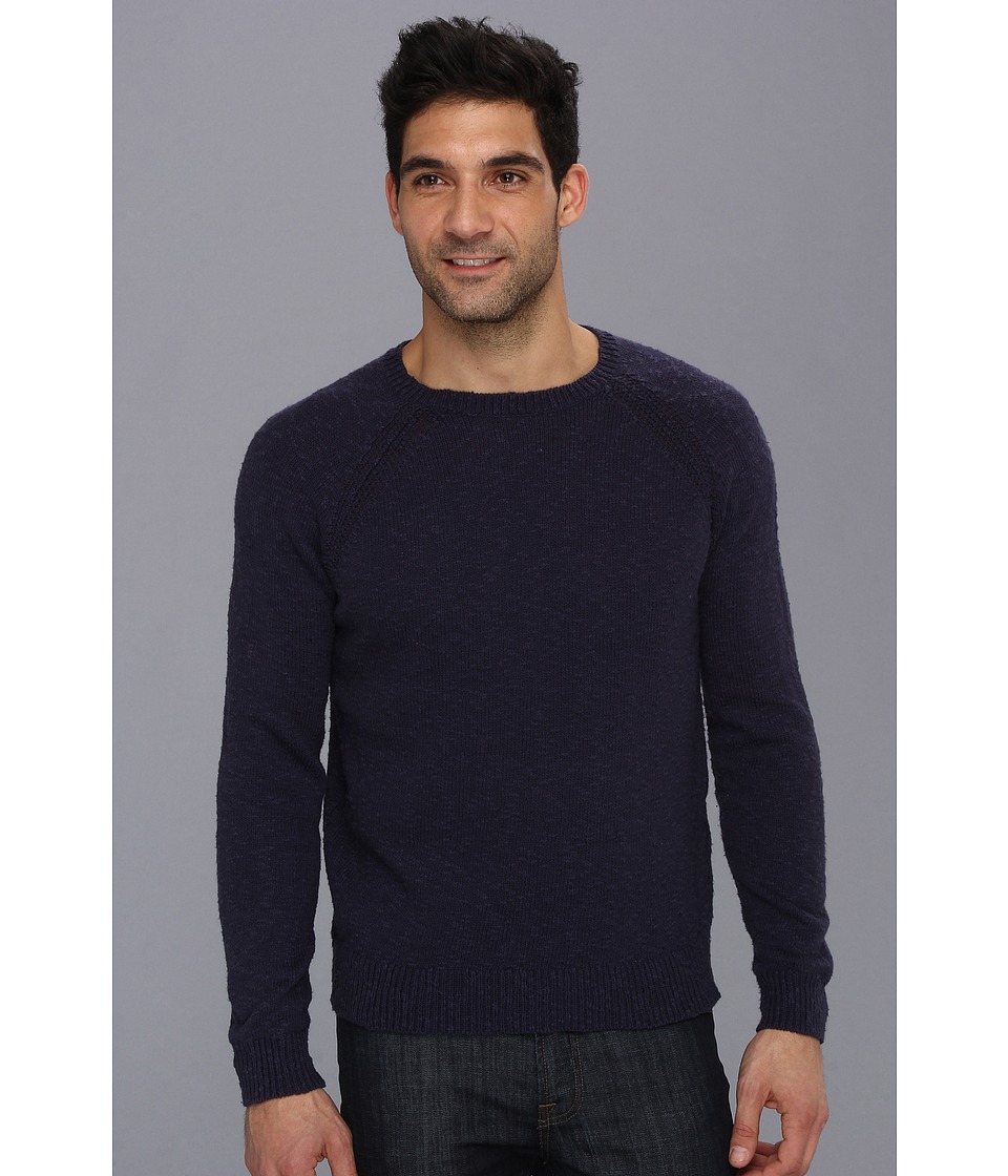 Lucky Brand Hemlock Slub Crew Sweater Mens Sweater (Navy)