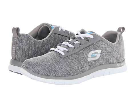 grey skechers womens